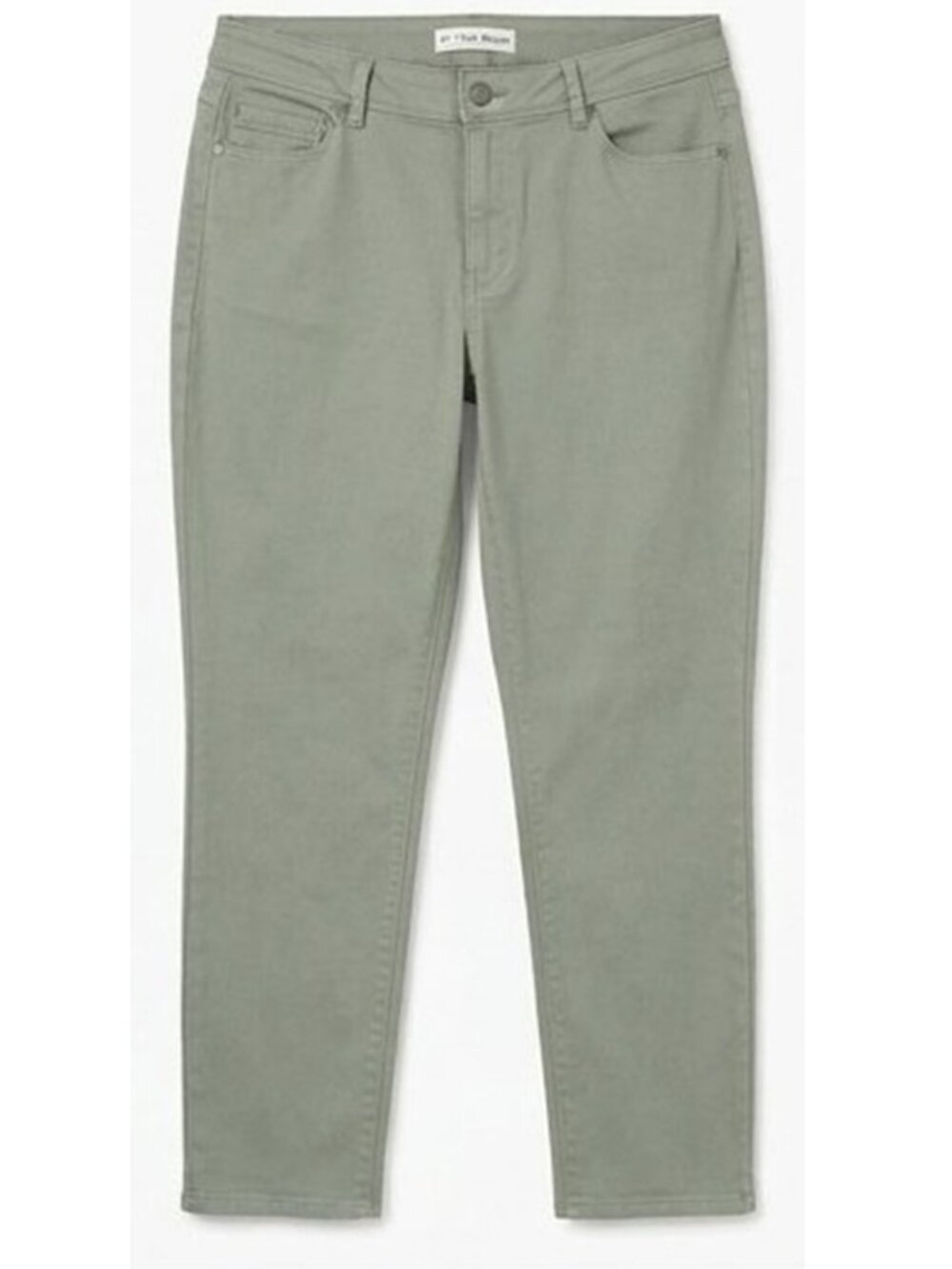 Cato Women’s Sage Green Denim Jeans Size 16 Straight Leg 5 Pocket